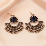 Traditional Designer Alloy German silver Dangle And Drop Earrings for Women & Girls