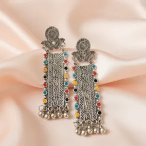Turquoise and Bead Dangle Earrings For Women and Girls