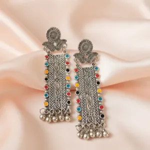 Turquoise and Bead Dangle Earrings For Women and Girls