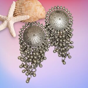 Earrings In Oxidized Premium Metal For All Occasions For Elites
