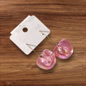 Cherry Earrings in Pink Color