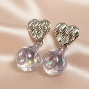 Brass stud with crystal pearl for Women and Girls