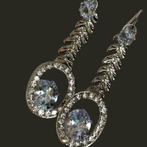 American Diamond Studded Drop Earrings