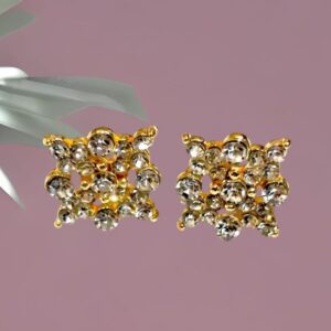 Marvellous Gold Plated Stud Earrings For Women and Girls
