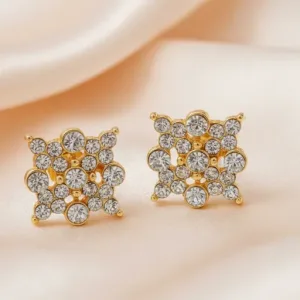Floral Stud Earrings For Women and Girls