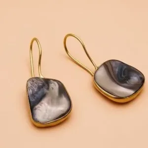 Goldplated Brass statement earrings