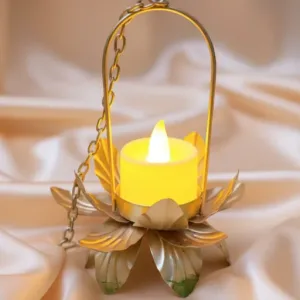 Lotus shaped Tea LIght Candle For Festive Home Decor