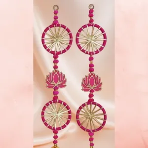 Traditional Lotus Hangings For Festive Decor and Temple