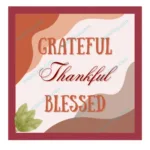 Positive Quote in English – 1 Line – HD Wall Print – Grateful, Thankful, Blessed