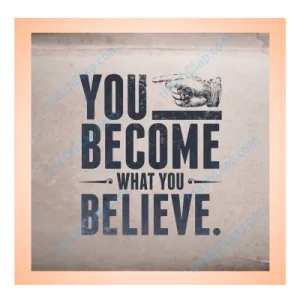 Inspirational Quote in English – 1 Line – HD Wall Print – Belief & Mindset
