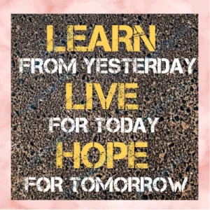 Inspirational Quote Wall Art in English – 3 Line – HD Poster – Life & Hope